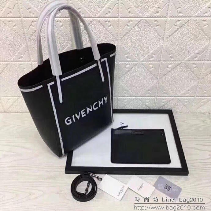 GlVENCHY紀梵希 2018新春款 專櫃同步 首款塗鴉風格 購物袋 進口牛皮原版五金 9815  tsg1158